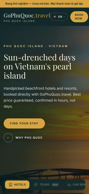 Trang chủ GoPhuQuoc.travel trên điện thoại